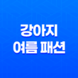 강아지 여름 패션 - 커플룩 여행 준비 105