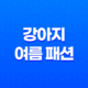 강아지 여름 패션 - 커플룩 여행 준비 93
