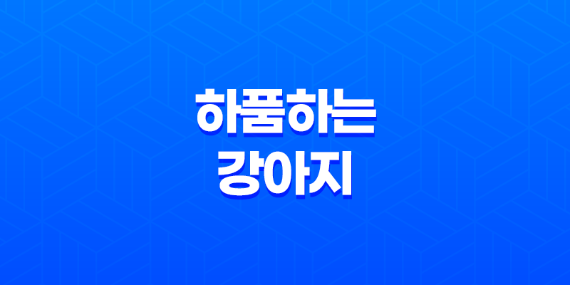 하품하는 강아지, 구름이와 루이의 일상 8 하품하는 강아지, 구름이와 루이의 일상 7