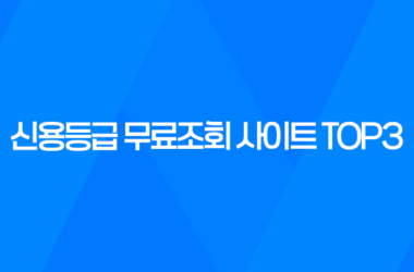 신용등급 무료조회 사이트 TOP3 7