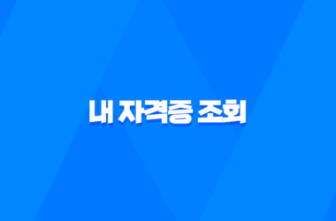 내 자격증 조회와 모바일 신분증 인정기준 11