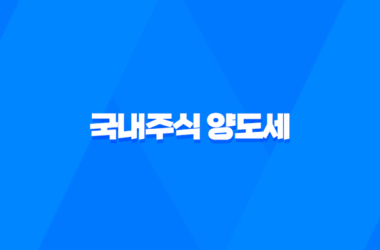 국내주식 양도세 부과기준, 대주주 기준 요건, 세율 총정리 11