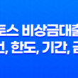 토스 비상금대출 조건, 한도, 기간, 금리 등을 알아보세요! 21