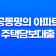 공동명의 아파트 주택담보대출 설정과 무설정 차이 27
