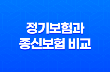 정기보험과 종신보험 비교, 실속 있는 사망보험 선택하기 27