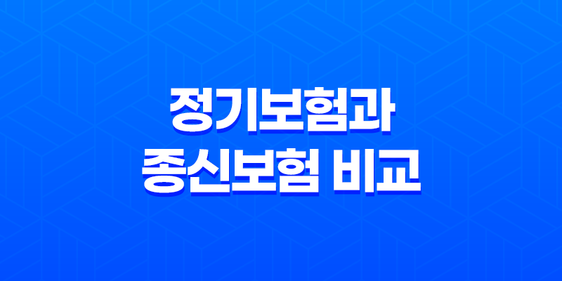 정기보험과 종신보험 비교, 실속 있는 사망보험 선택하기 7