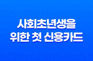 사회초년생을 위한 첫 신용카드 선택 23