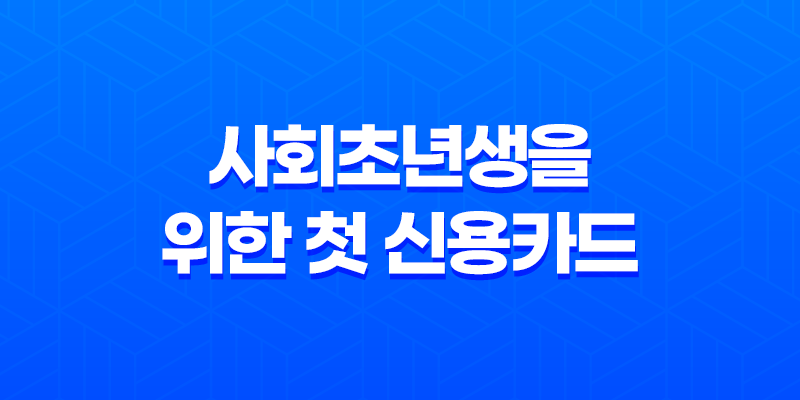 사회초년생을 위한 첫 신용카드 선택 8 사회초년생을 위한 첫 신용카드 선택 7