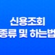 신용조회 종류 및 하는법 43