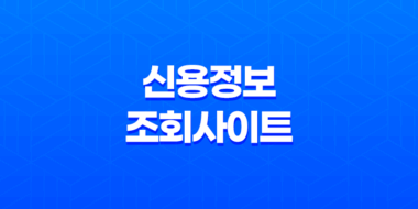 신용정보조회사이트 소개 및 필요성 61