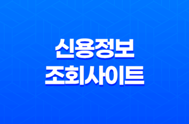 신용정보조회사이트 소개 및 필요성 27