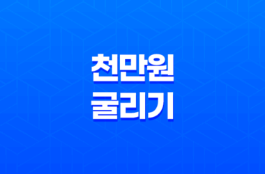 천만원 굴리기, 돈을 효과적으로 운용하는 방법 11
