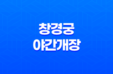 창경궁 야간개장 예약 및 티켓 가격 안내 21