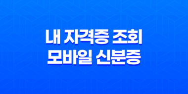 내 자격증 조회와 모바일 신분증 인정기준 27