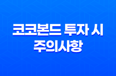 코코본드란 무엇인가? 코코본드 투자 시 주의사항 29