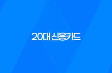 20대 신용카드, 현재 20대에게 가장 인기 있는 신용카드 11