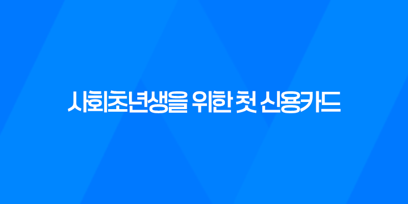 사회초년생을 위한 첫 신용카드 선택 8 사회초년생을 위한 첫 신용카드 선택 7