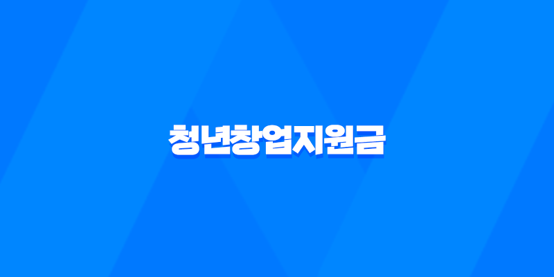 청년창업지원금, 청년사장님을 위한 국가지원사업 7
