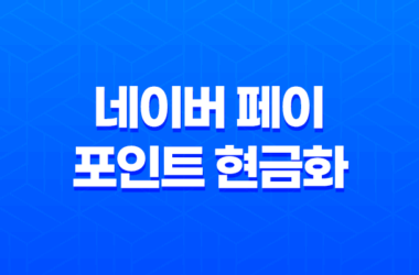 네이버 페이 포인트 현금화하는 방법 25