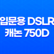 입문용 DSLR 캐논 750D 사용후기 21