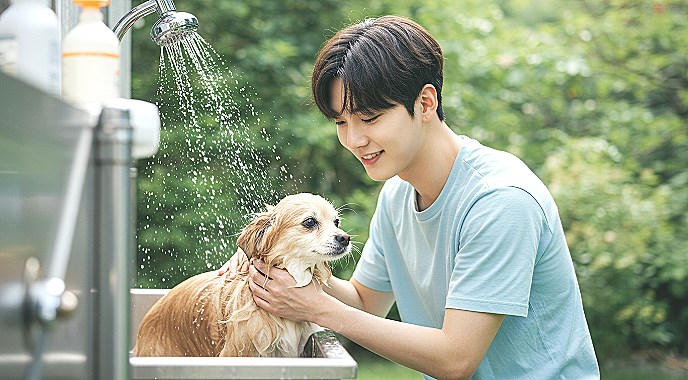 강아지 목욕 시 적절한 물 온도와 목욕 방법 11