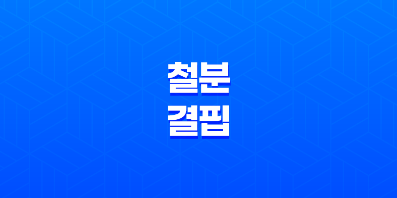 철분 결핍 증상, 효과적인 섭취 방법 7