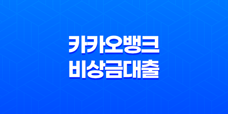 카카오뱅크 비상금대출 신청 중도상환 연장 거절 해결 방법 8 카카오뱅크 비상금대출 신청 중도상환 연장 거절 해결 방법 7