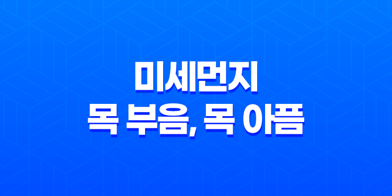 미세먼지 목 부음, 목 아픔 증상 완화 방법 8 미세먼지 목 부음, 목 아픔 증상 완화 방법 7