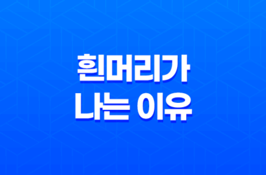 흰머리가 나는 이유 5가지 및 예방법 19