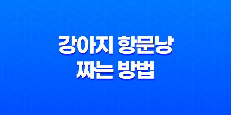 강아지 항문낭 짜는 방법과 시기 알아보기 8 강아지 항문낭 짜는 방법과 시기 알아보기 7