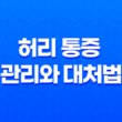 허리 통증 효과적인 관리와 대처법 17