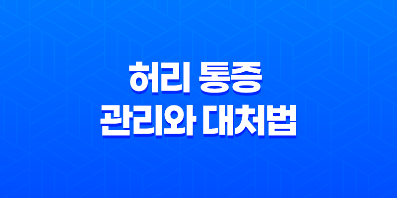 허리 통증 효과적인 관리와 대처법 8 허리 통증 효과적인 관리와 대처법 7