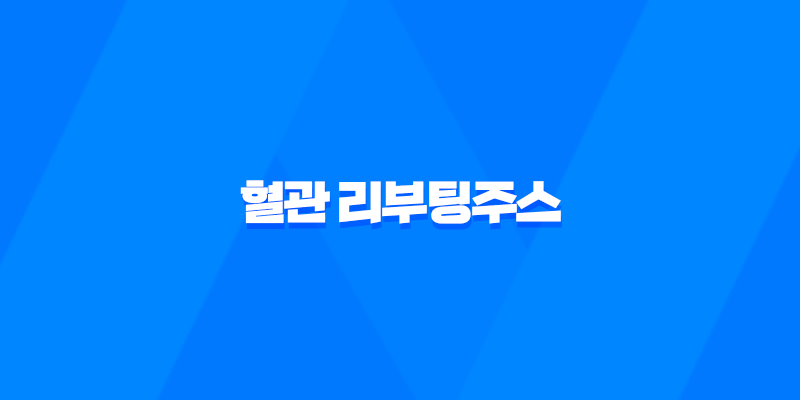 혈관 리부팅주스 효능과 만드는 방법, 레시피, 제조방법 7
