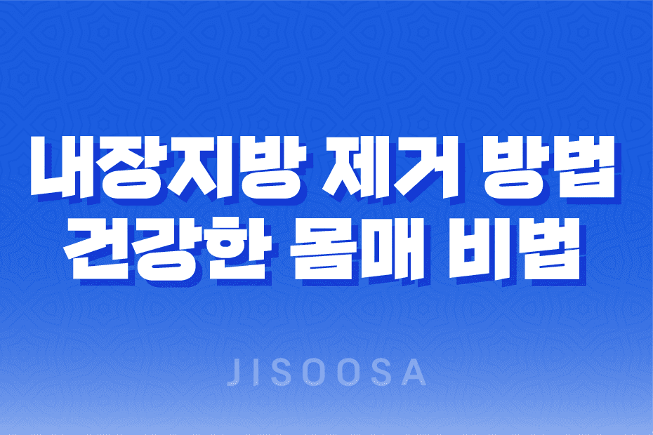 내장지방 제거 방법 | 효과적인 전략으로 건강한 몸매 만들기 1