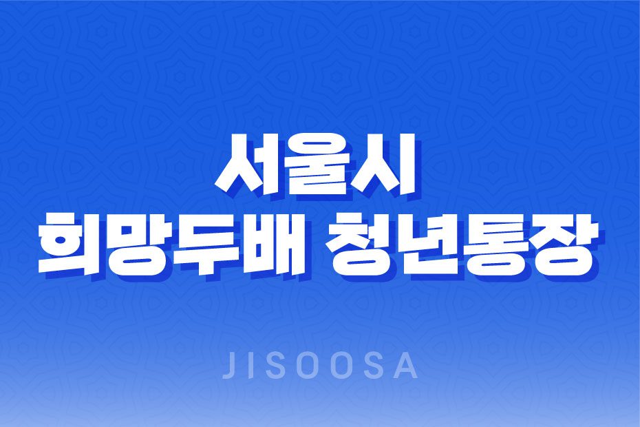 서울시 희망두배 청년통장과 청년내일 저축계좌 중복 가능할까? 1