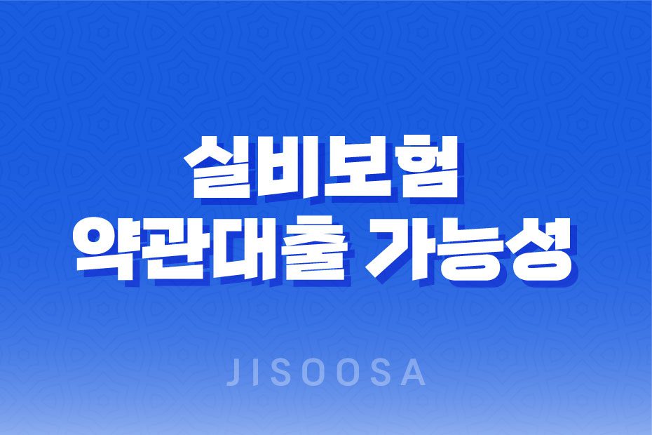 실비보험 약관대출 가능성과 대안상품에 대한 팩트체크 1