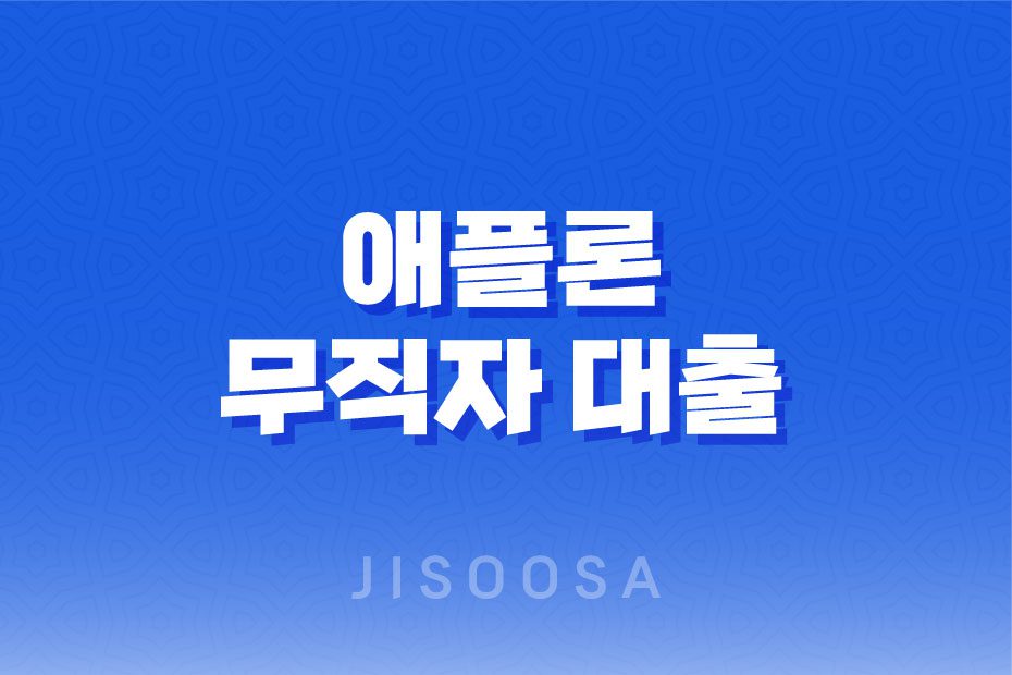 애플론 무직자 대출, 소득 증빙 없이도 쉽게 이용 가능한 맞춤 대출 상품 1