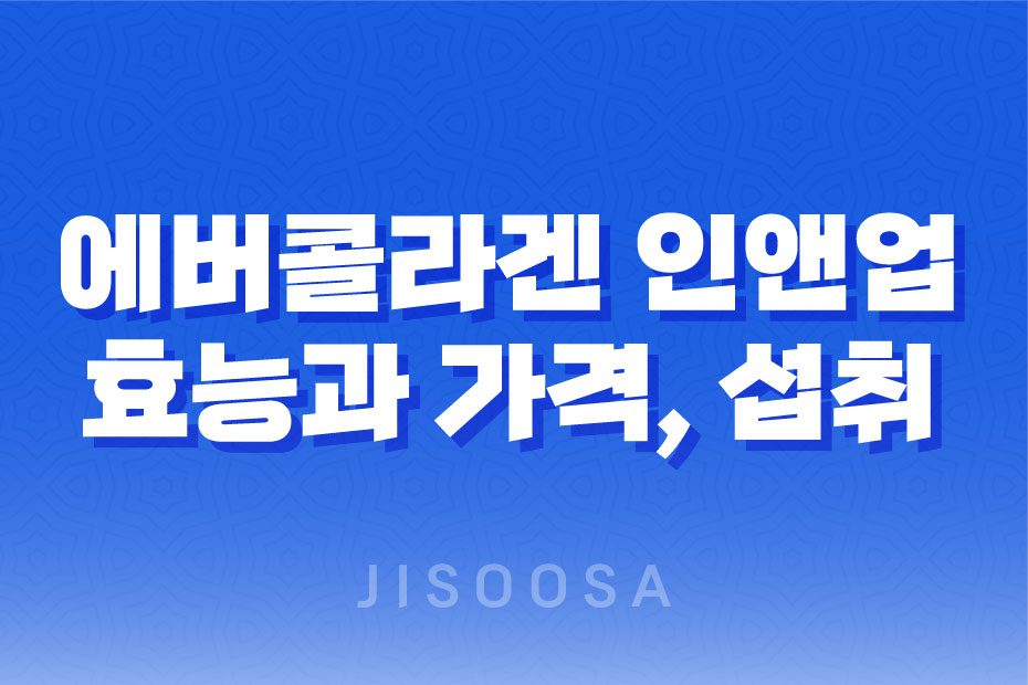 에버콜라겐 인앤업 플러스 효과, 효능, 가격, 후기, 섭취방법 1