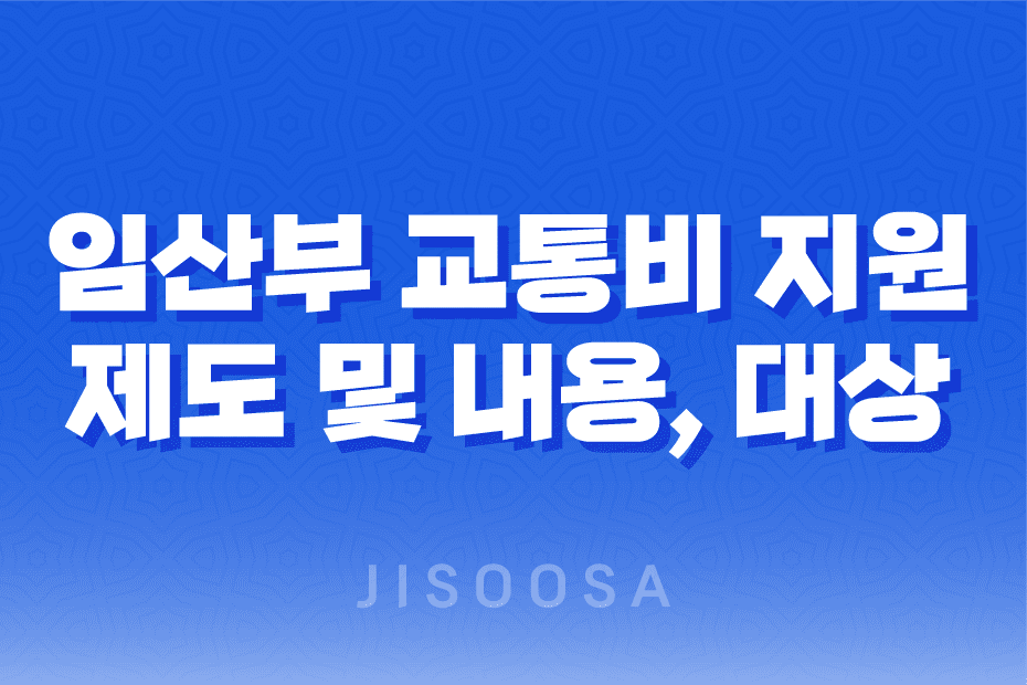 임산부 교통비 지원 제도 및 내용, 대상, 신청기간