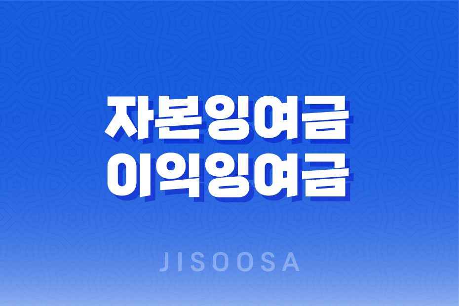 주식 재무제표 보는법, 자본잉여금과 이익잉여금의 차이와 활용 1