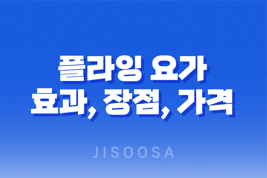 플라잉 요가 효과, 장점, 가격, 주의사항