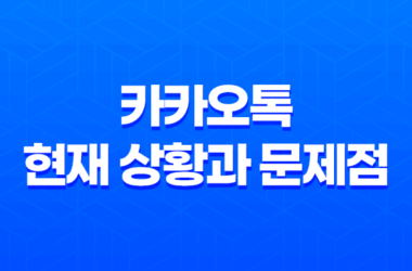 카카오톡의 현재 상황과 문제점 21