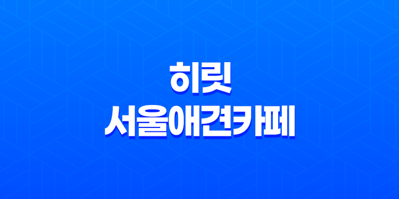 대형견들이 갈 수 있는 서울애견카페, 히릿 서울애견카페! 8 대형견들이 갈 수 있는 서울애견카페, 히릿 서울애견카페! 7