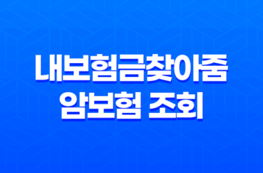 내보험금찾아줌 암보험 조회 방법: 숨은 보험금과 휴면보험금을 찾아보세요! 9