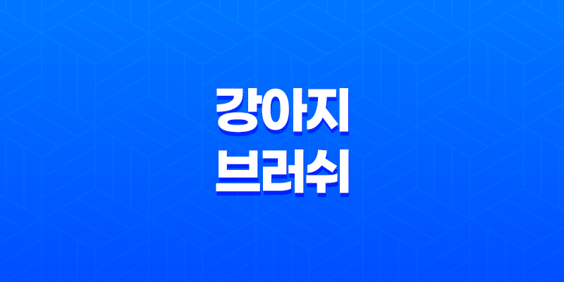강아지브러쉬로 끝 둥근 모양으로 털 관리하기 7
