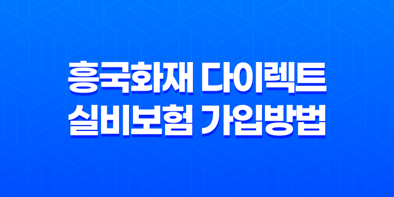 흥국화재 다이렉트 실비보험 가입방법과 보장내용 8 흥국화재 다이렉트 실비보험 가입방법과 보장내용 7