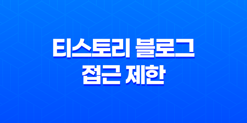 티스토리 블로그 접근 제한 사유 및 해결 방법 8 티스토리 블로그 접근 제한 사유 및 해결 방법 7