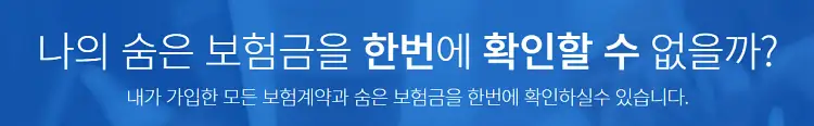 금융당국의 적극적인 추진, 숨은예금조회 제도