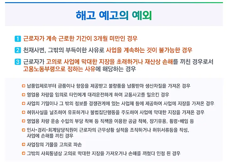 근로기준법과 해고 예고수당, 부당해고 4