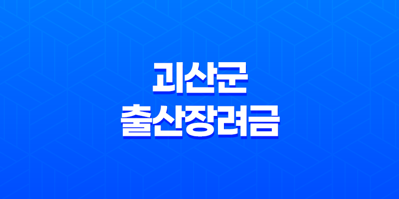 괴산군 출산장려금 및 육아지원정책 총정리 8 괴산군 출산장려금 및 육아지원정책 총정리 7
